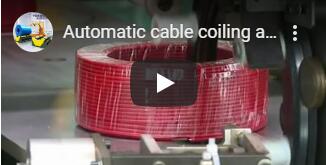 auto cable coiling and wrapping machine